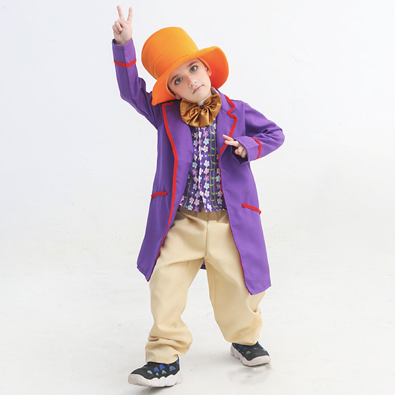 Willy Wonka the Chocolate Factory Costumes for Kids Charlie Oompa PTY Boutique